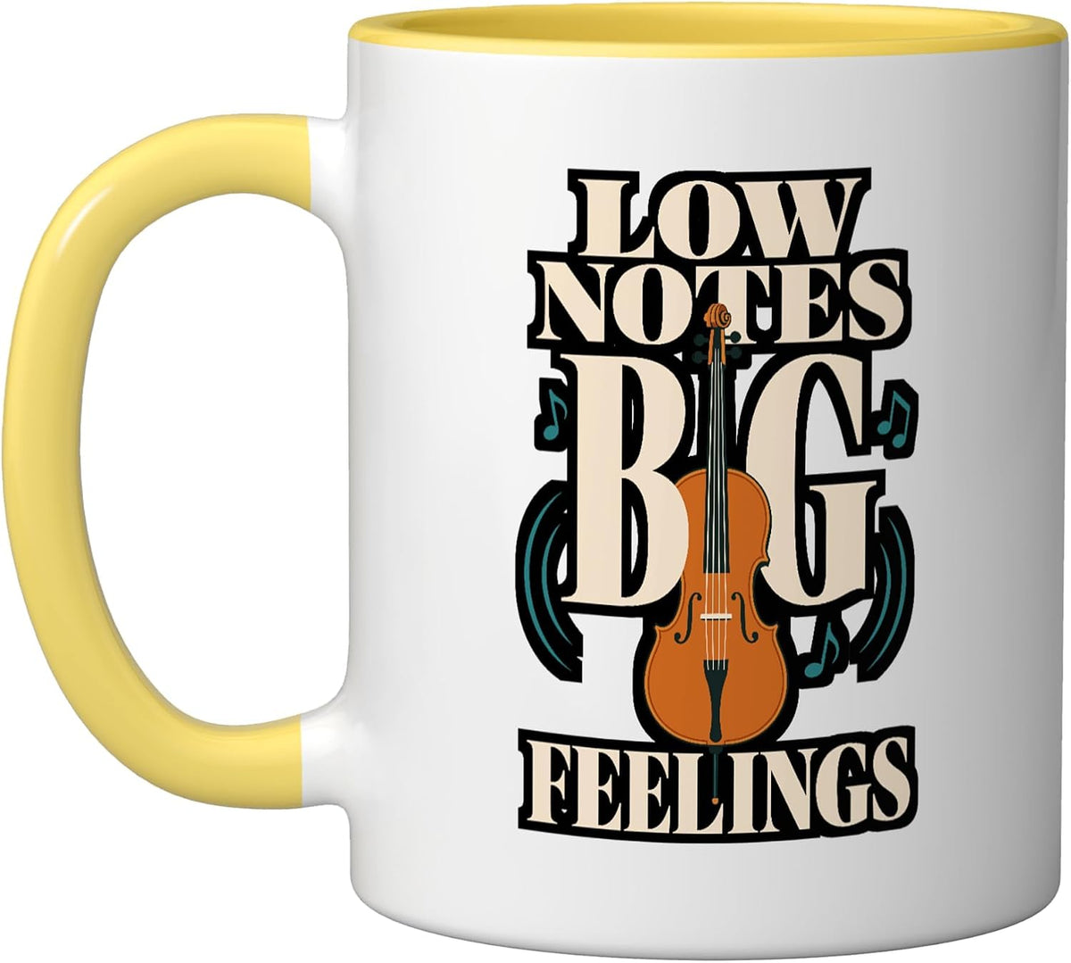 Low Notes Feelings Cello Music Ceramic Mug