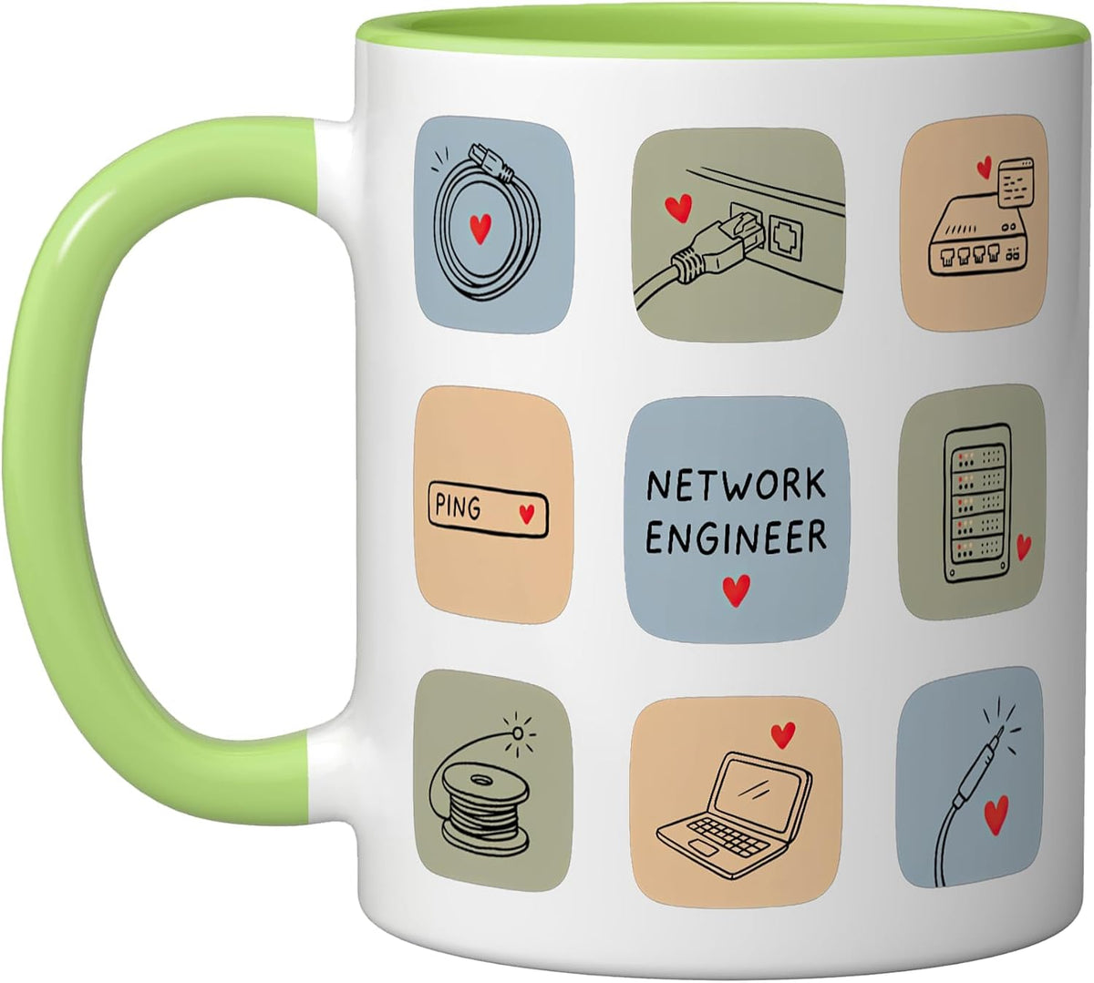 Network Engineer Network Architecture Systems Routing Ceramic Mug