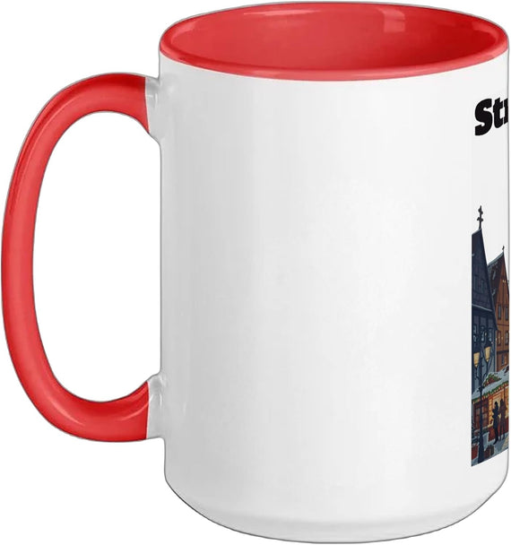Strasbourg Christmas Market Souvenir France Trip French Flag Mug