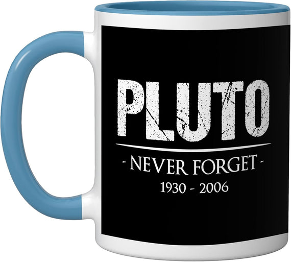 Pluto Never Forget 1930-2006 Astronomy Ceramic Mug