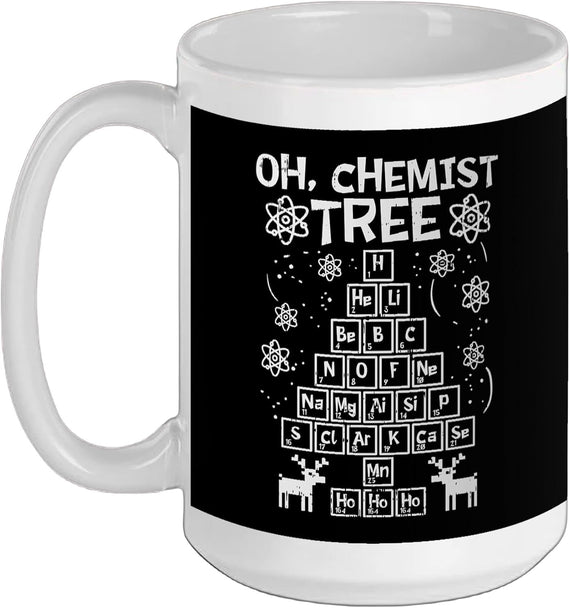 Christmas Oh Chemist Tree Shirt Ho Chemistry Student Ceramic Mug