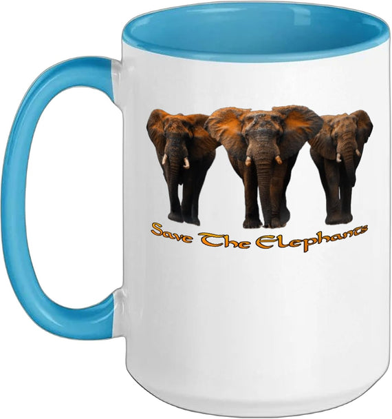 African Elephant Drinkware Ceramic Mug