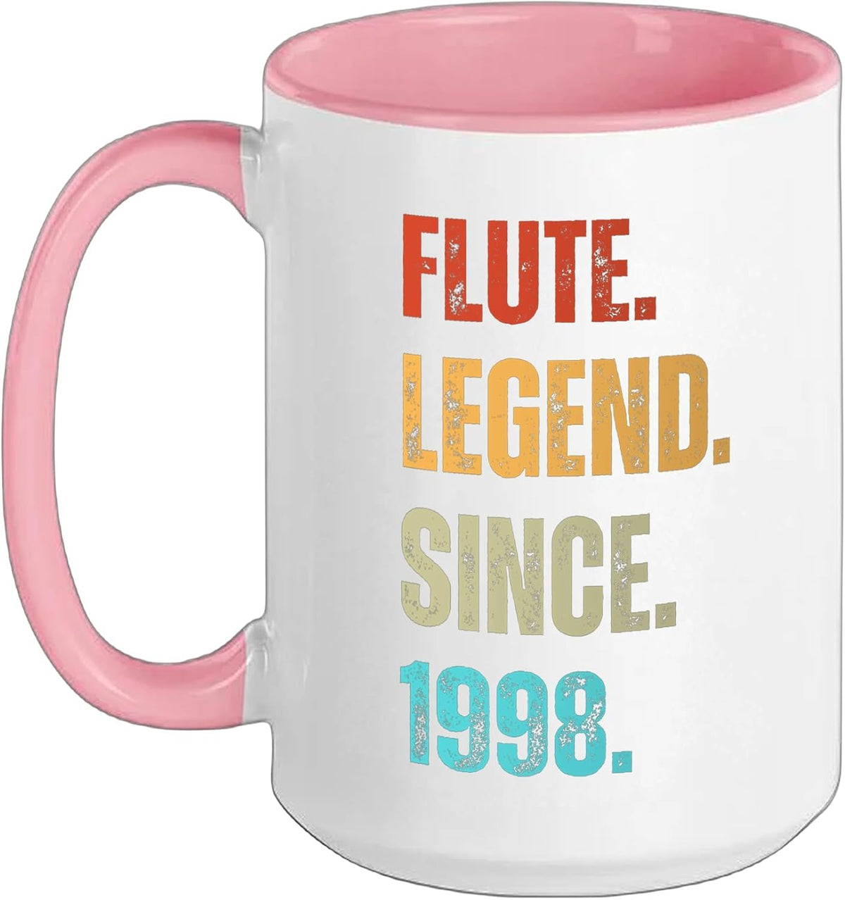 Flute Legend Since 1998 Retro Music Birthday Ceramic Mug