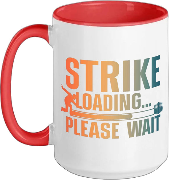 Funny Bowling Design For Men Women Kids Bowling Lover Ceramic Mug