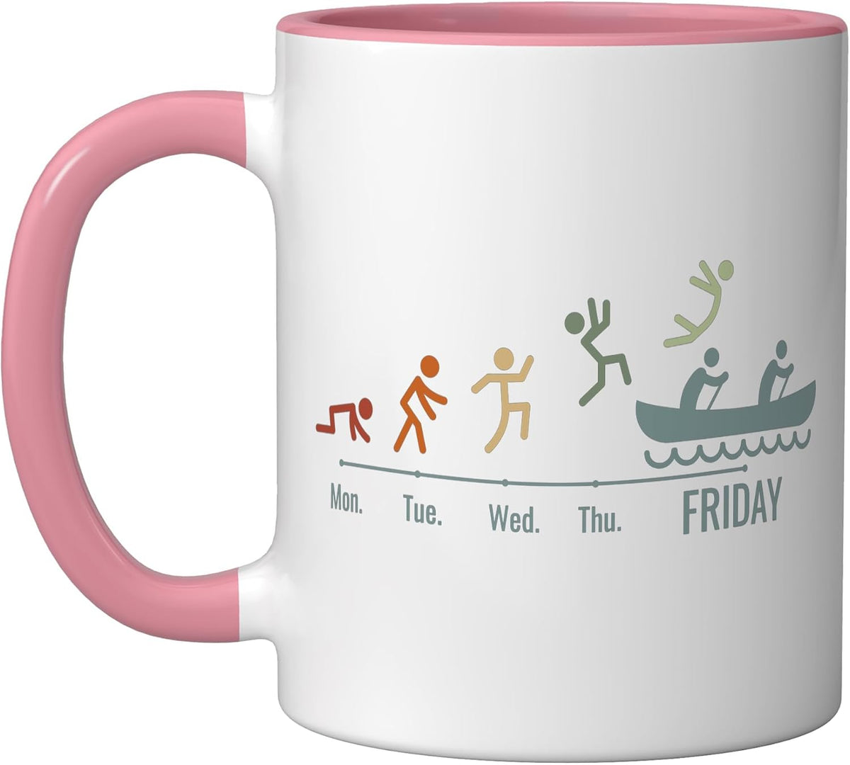 Kayaks Weekend Kayaking Canoeist Canoeing Paddle Canoes Ceramic Mug