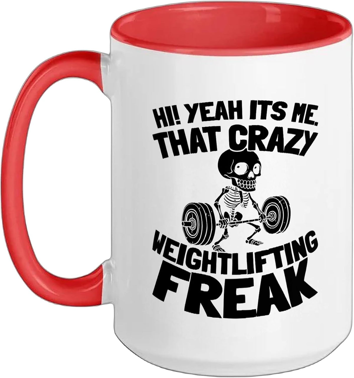 Weightlifter Weights - Lifting Bar Weightlifting Ceramic Mug