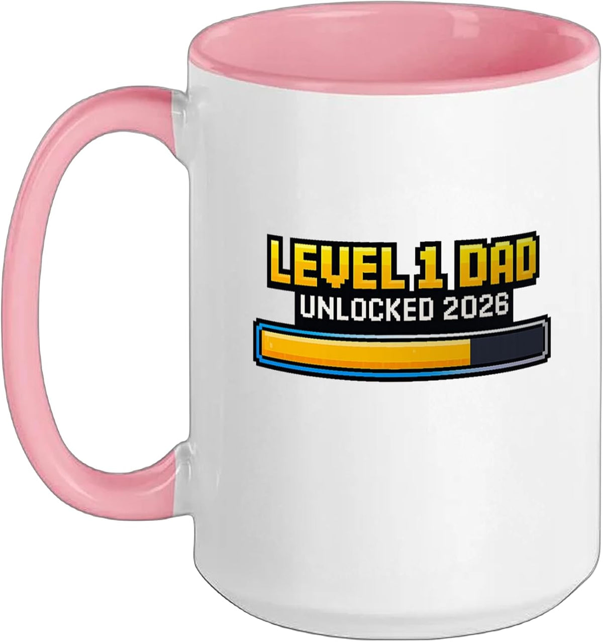 Level One Dad Unlocked 2026 Gamer Father Christmas Ceramic Mug