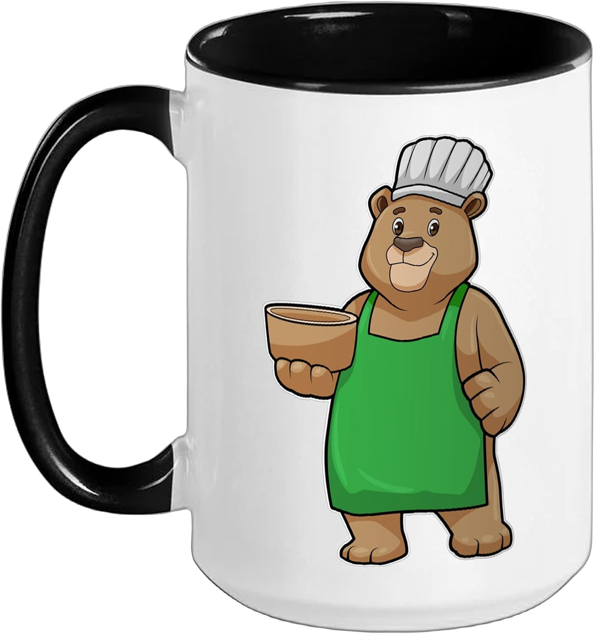 Bear Cook Bowl Cooking Ceramic Mug