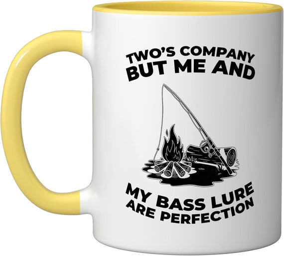 Two's Company Me And My Bass Lure Ceramic Mug