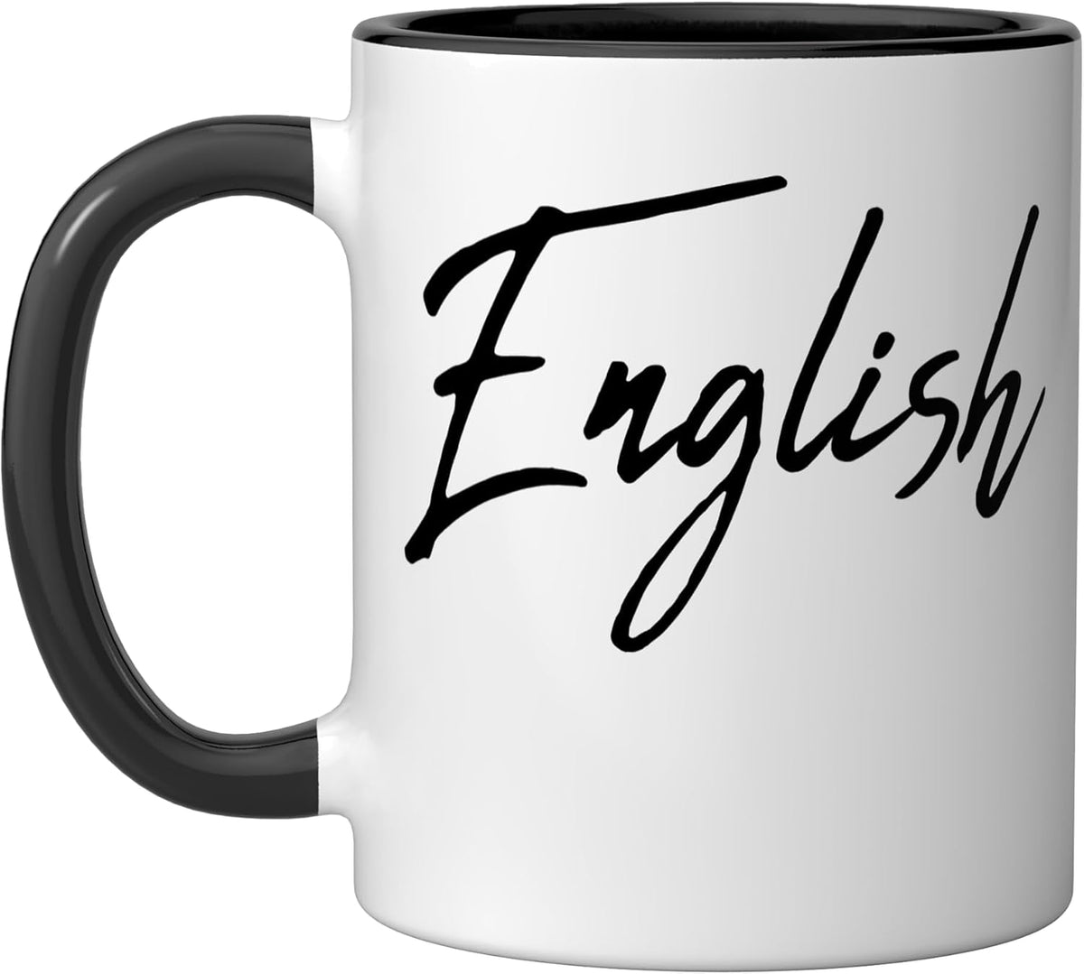 Beautiful Handwritten Font English Calligraphy Ceramic Mug