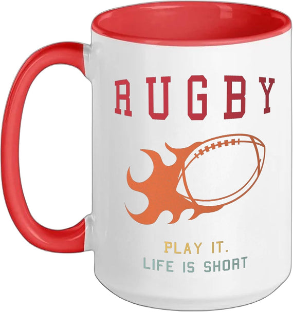 Rugby: Life Is Short Ceramic Mug