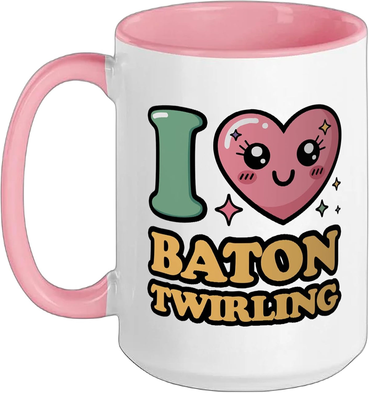 I Love Baton Twirling Halloween Ceramic Mug