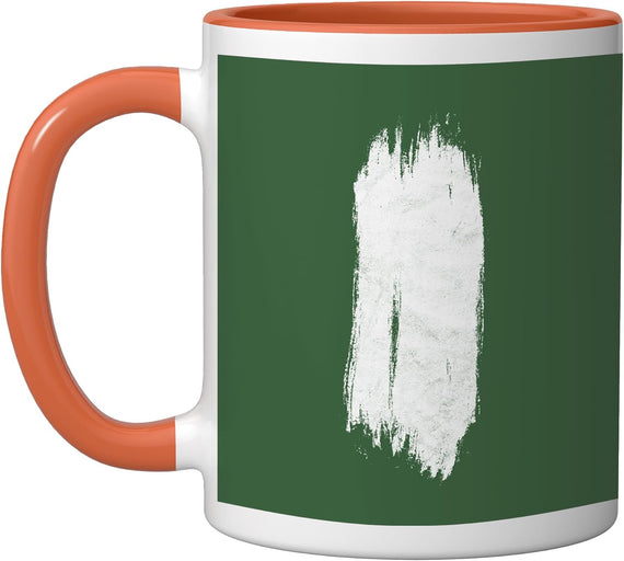 White Blaze Appalachian Trail Minimalist Hiking Graphic Ceramic Mug