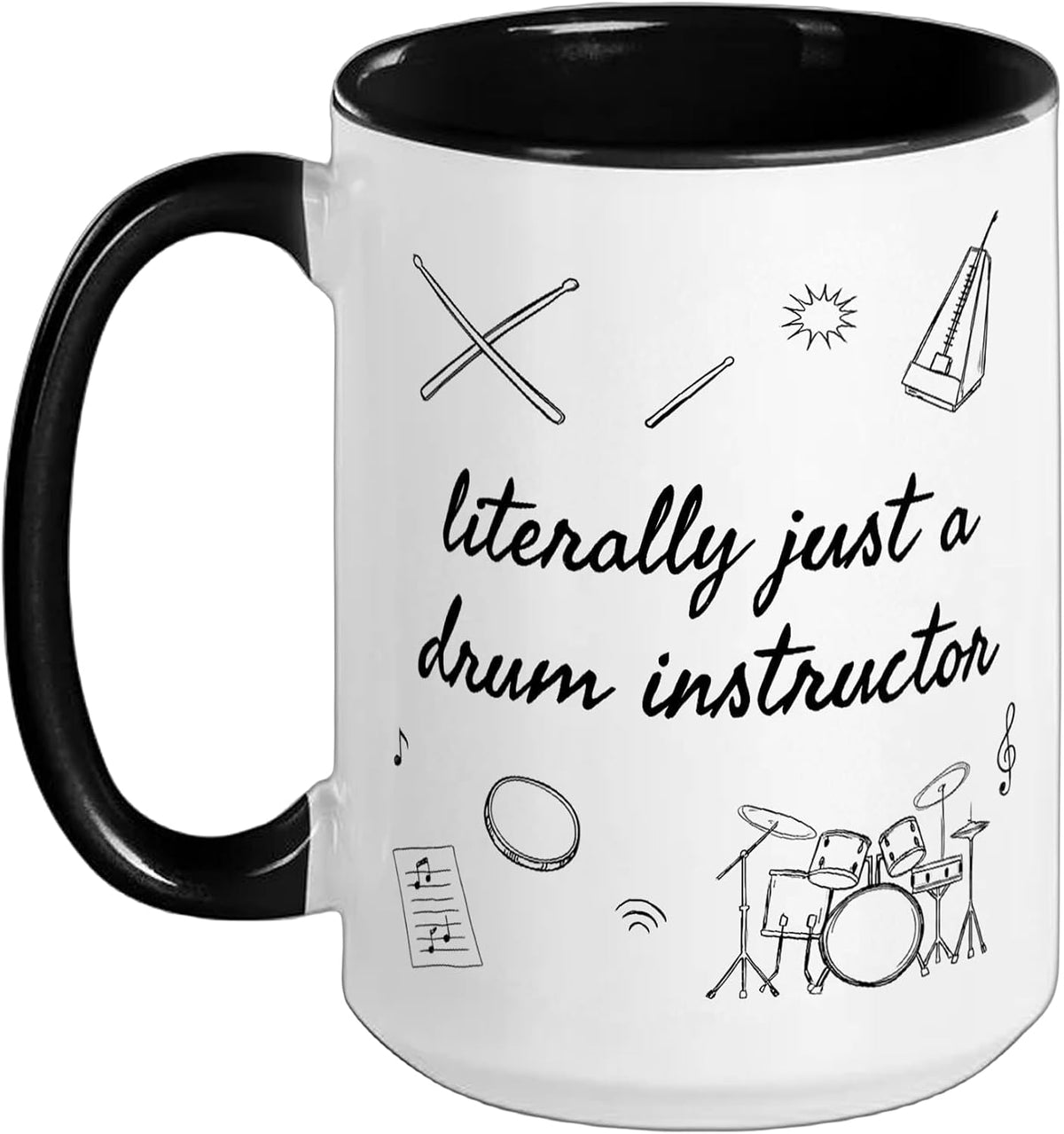 Drum Instructor Teacher Coach Percussionist Instruction Ceramic Mug