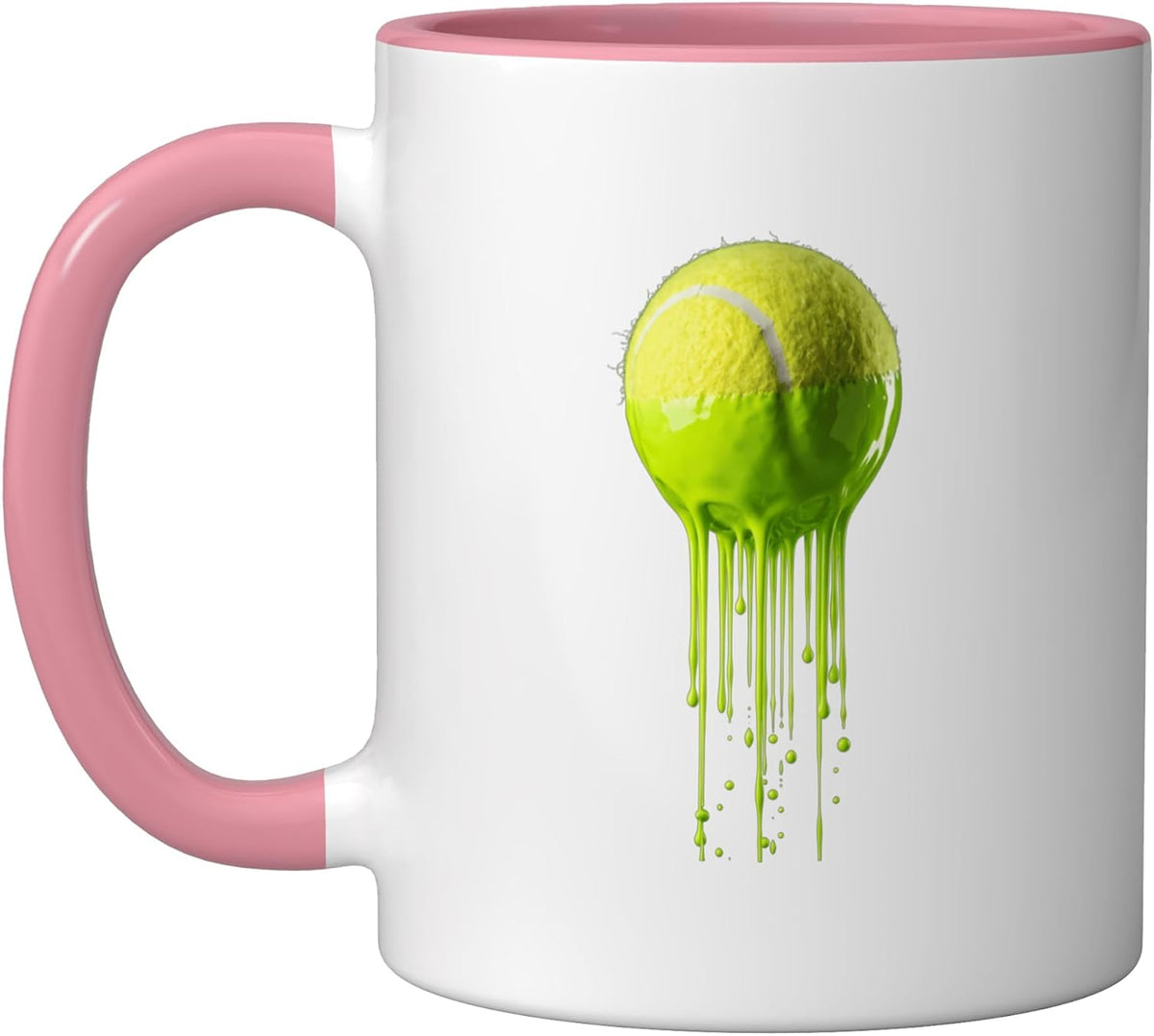 Tennis Ball Splash Drip Dripping Tennis Player Ceramic Mug