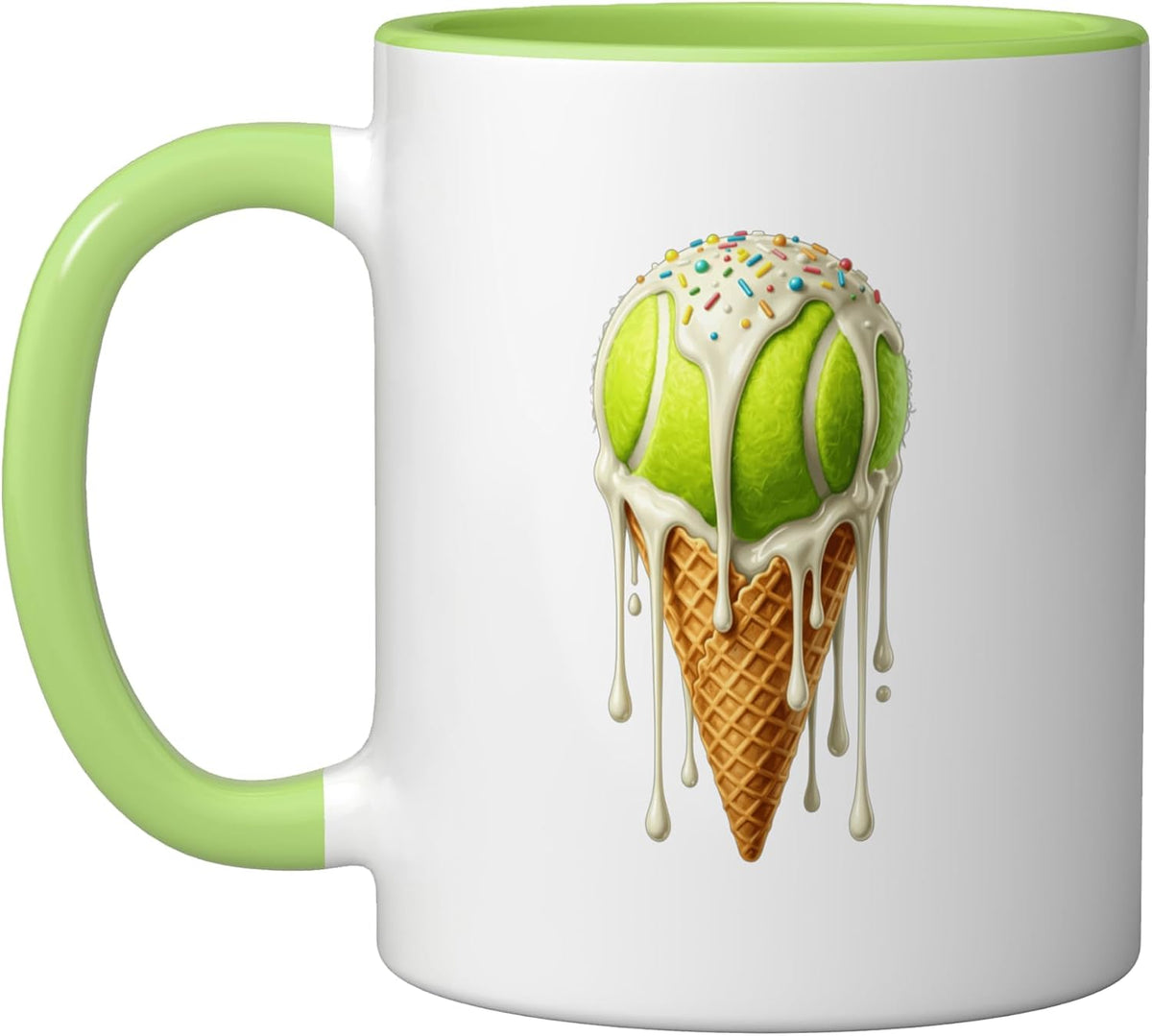 Drip Tennis Ice Cream Lover Dripping Tennis Player Ceramic Mug