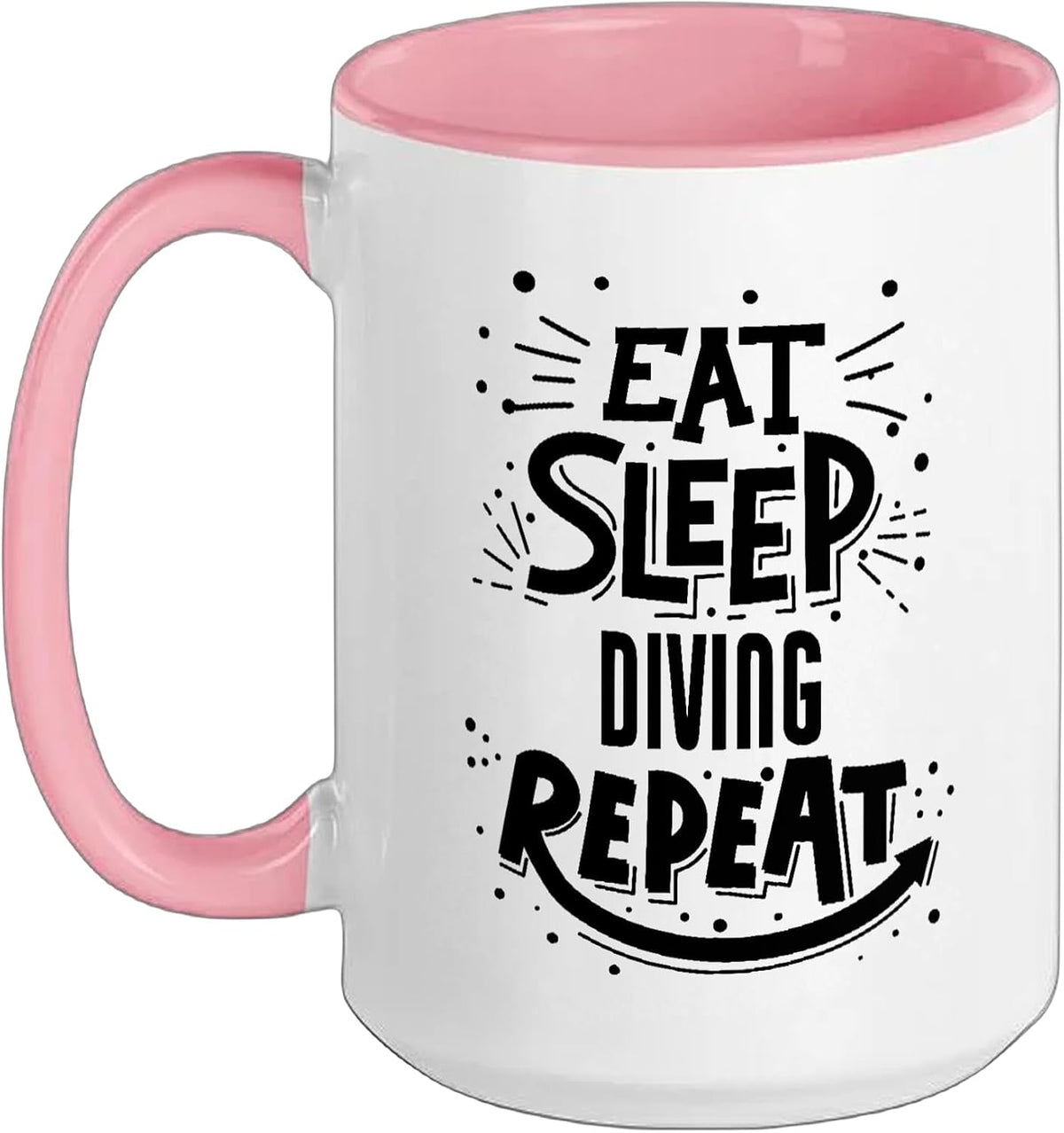 Eat Sleep Diving Repeat - Diving Diver Ceramic Mug