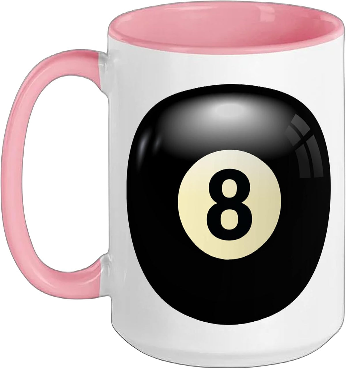 Giant 8 Ball Pool Graphic Ceramic Mug