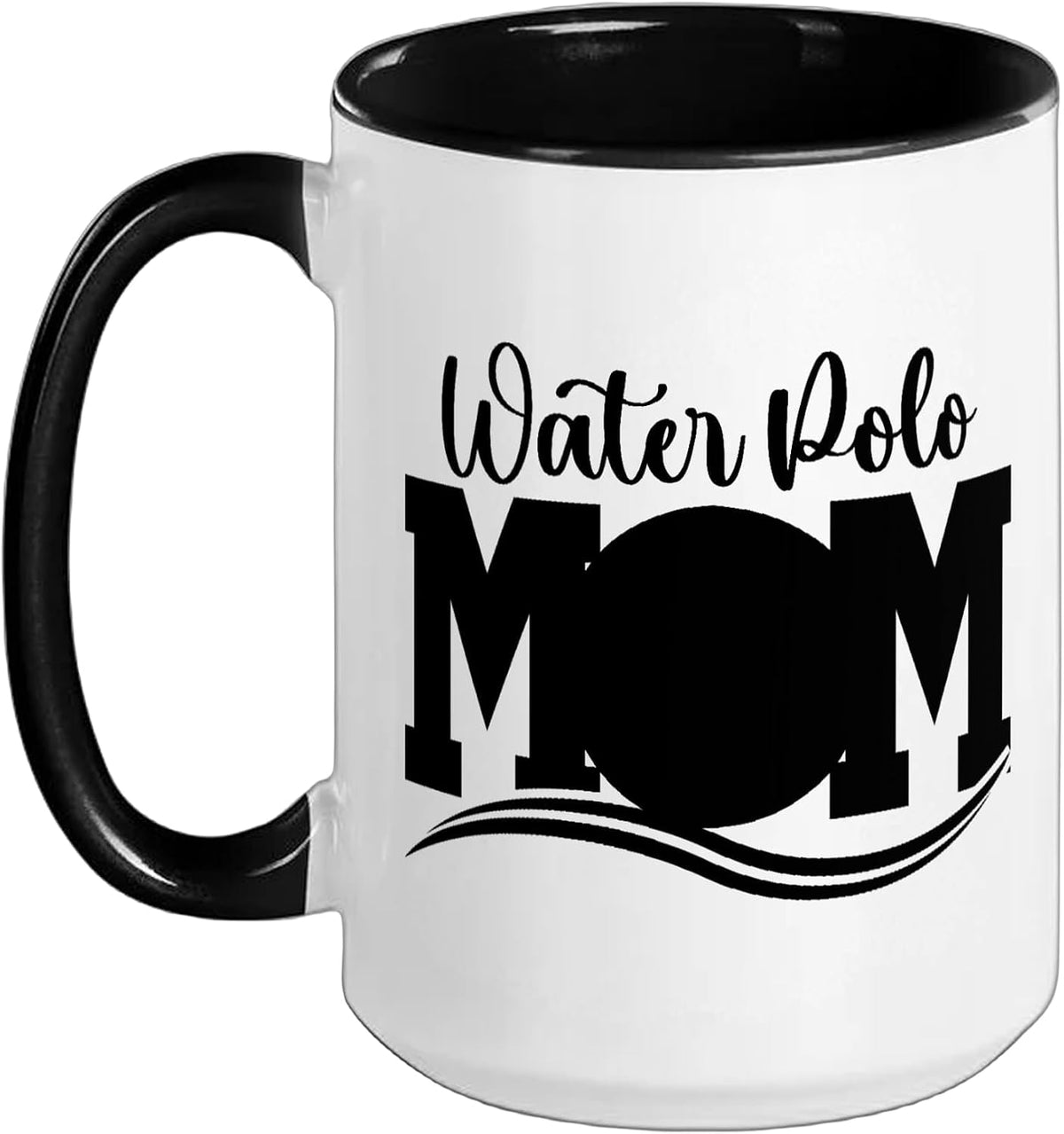 Water Polo Mom Bold Script Game Day Ceramic Mug