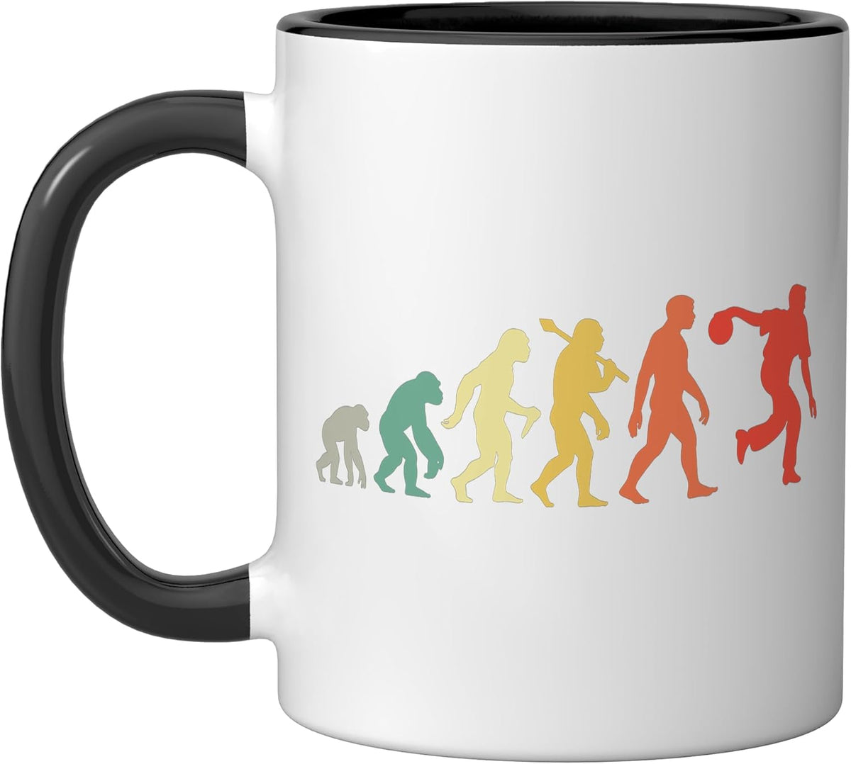 Retro Bowling Evolution Graphic For Man Woman Kid Bowlers Ceramic Mug