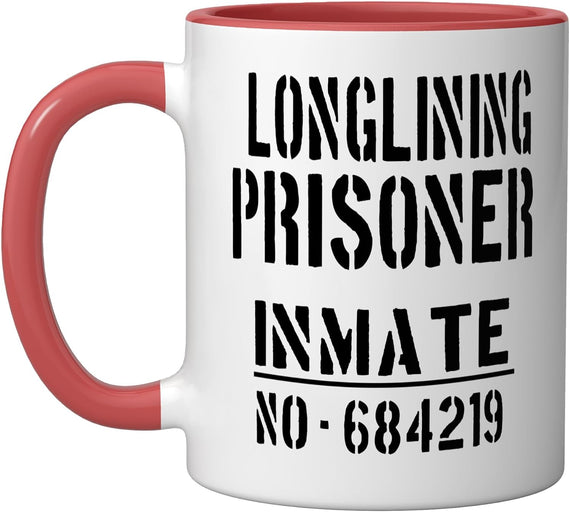 Longlining Prisoner Halloween Costume Funny Inmate Ceramic Mug
