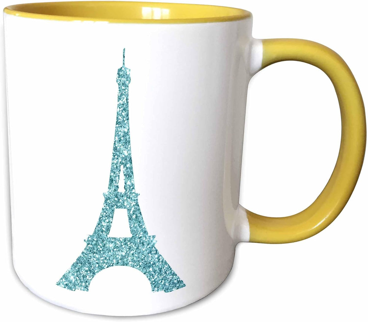 Glam Aqua Image Of Glitter Eiffel Tower Ceramic Mug