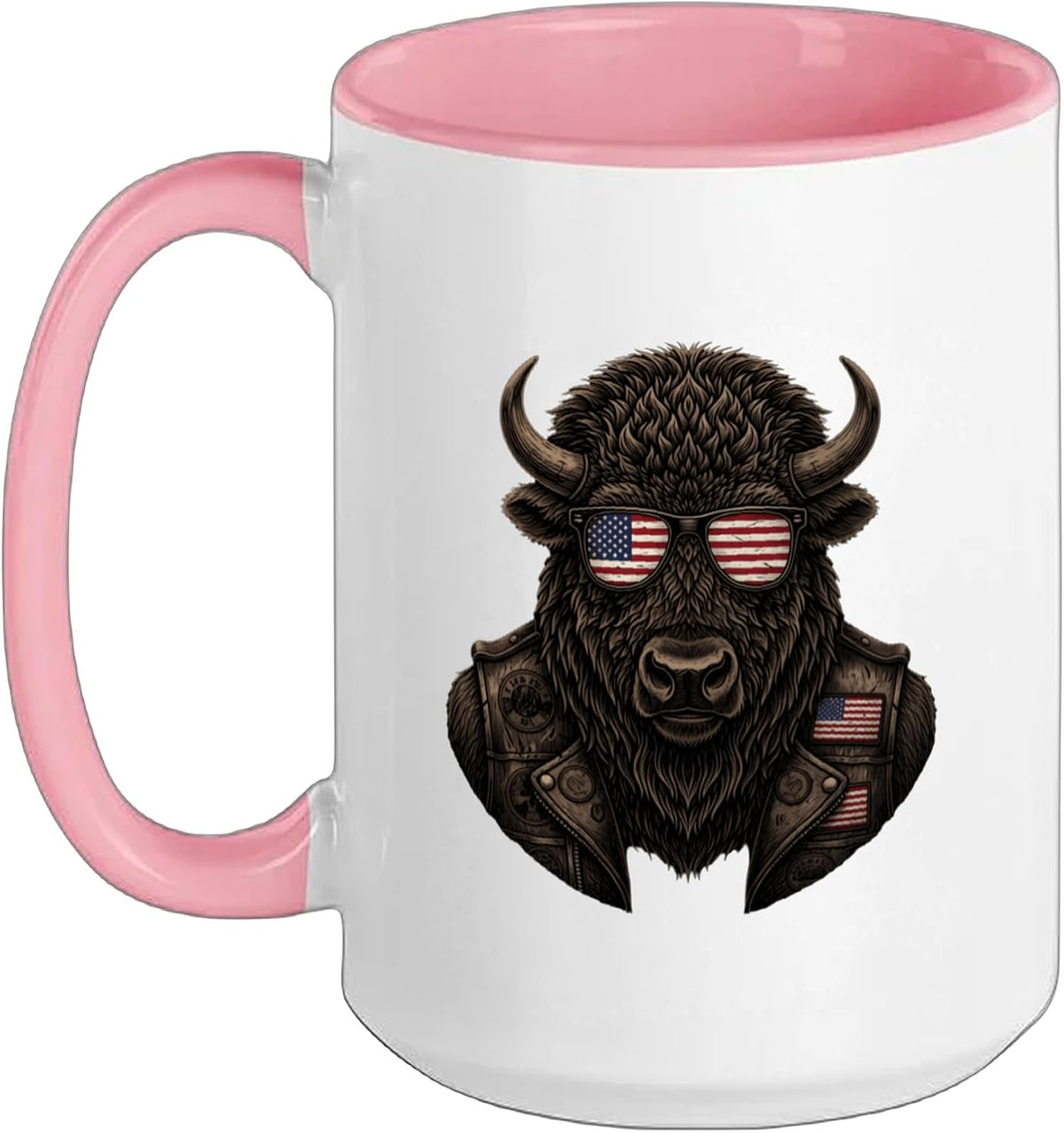 American Flag Usa Flag Patriotic 4th Of July Red White Ceramic Mug