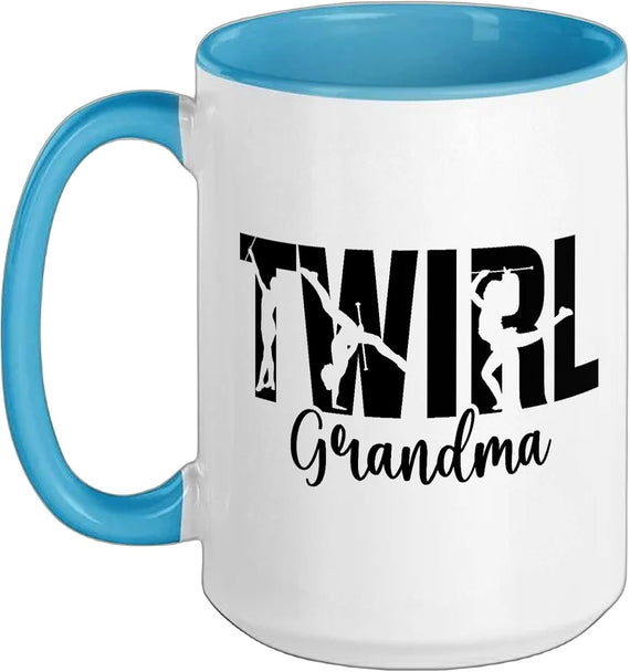 Baton Twirl Grandma Proud Baton Twirling Grandma Halloween Ceramic Mug