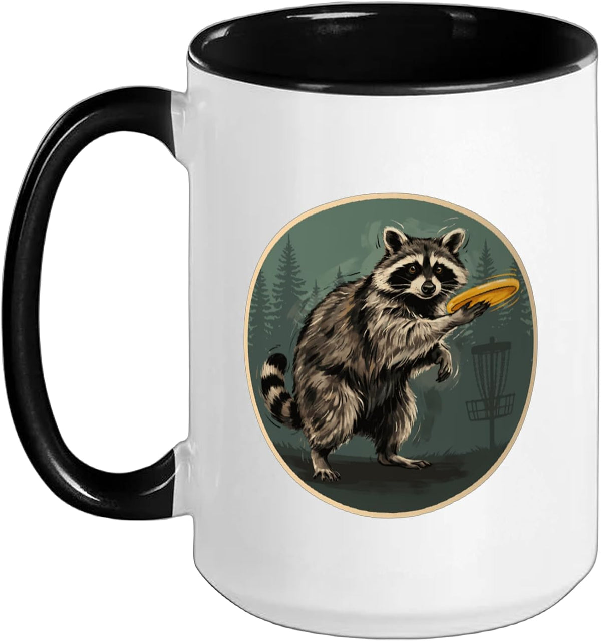 Disc Golf Basket Frolfing Disc Golf Player Disc Golfer Ceramic Mug