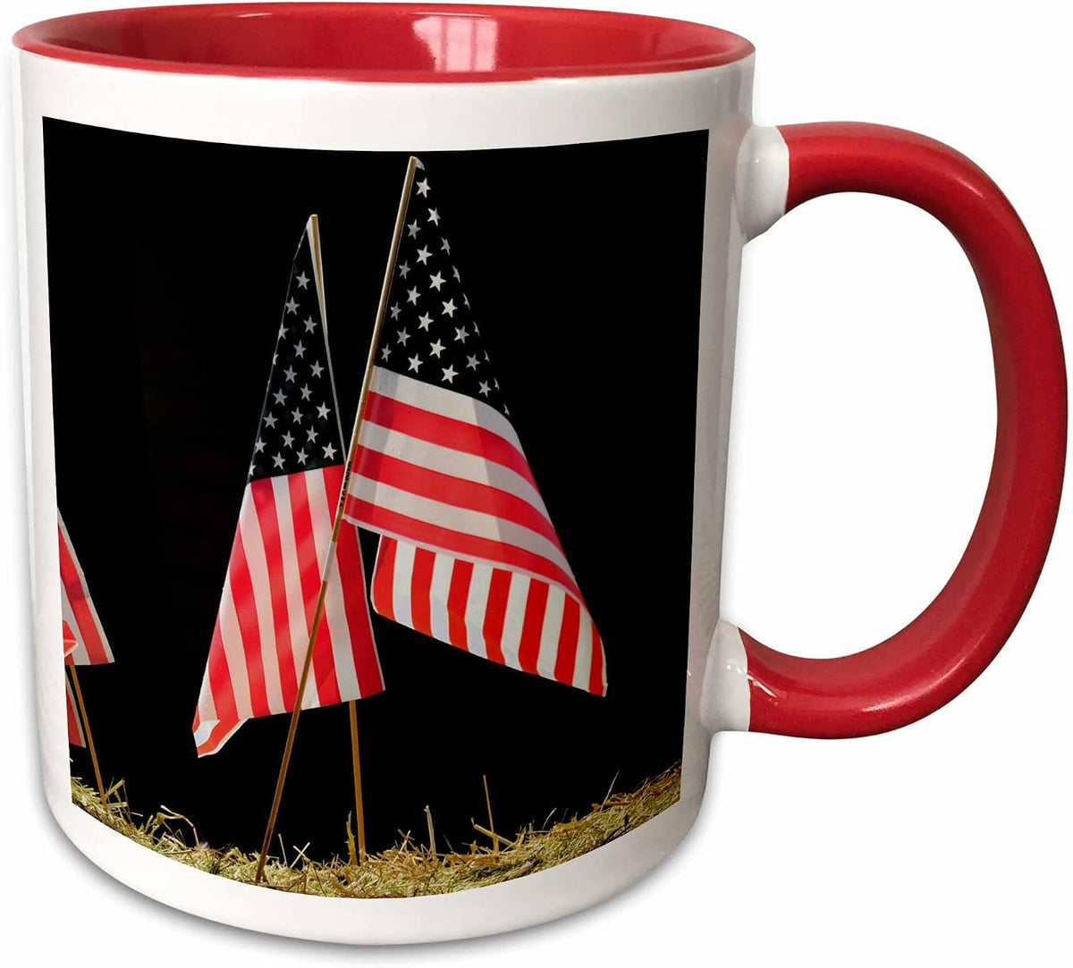 Flags, July 4th, Ridgefield, Washington, Usa Ceramic Mug