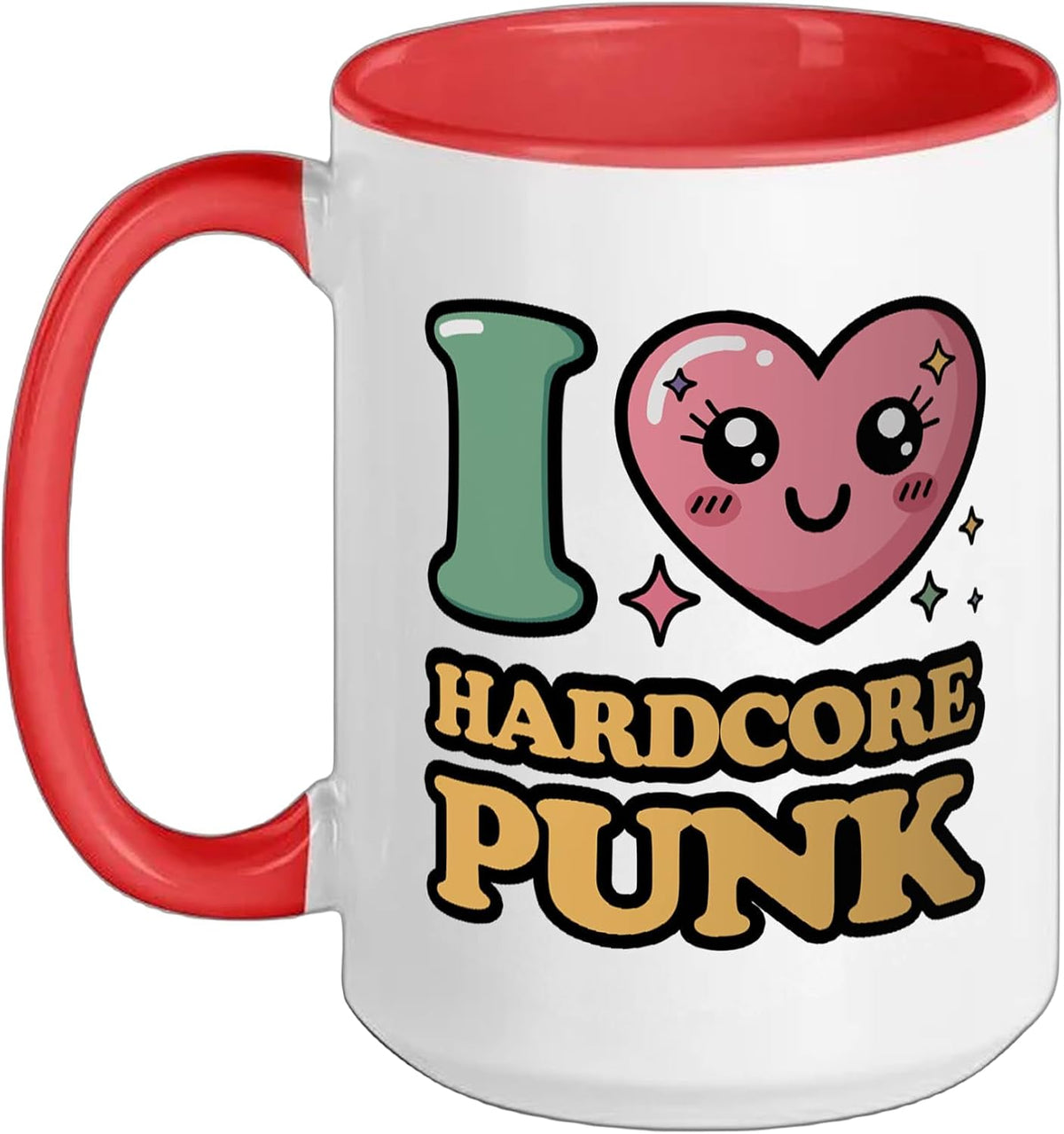 I Love Hardcore Punk Ceramic Mug