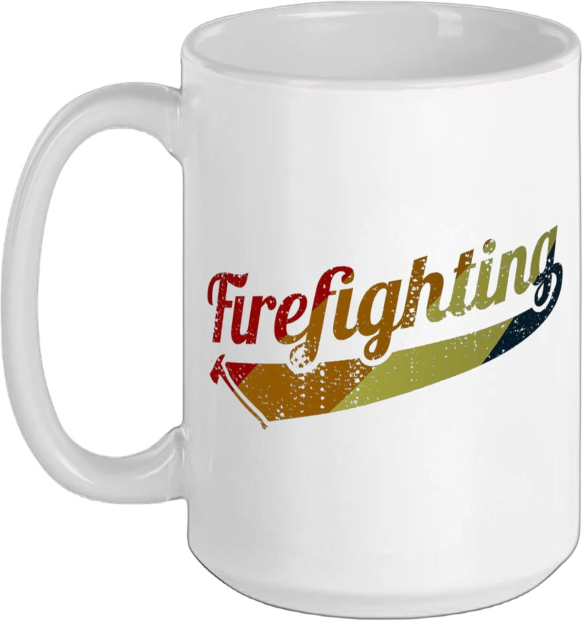 Vintage Firefighting Fire Chief Ceramic Mug