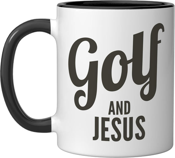 Golf And Jesus, Christian Golfing Ceramic Mug