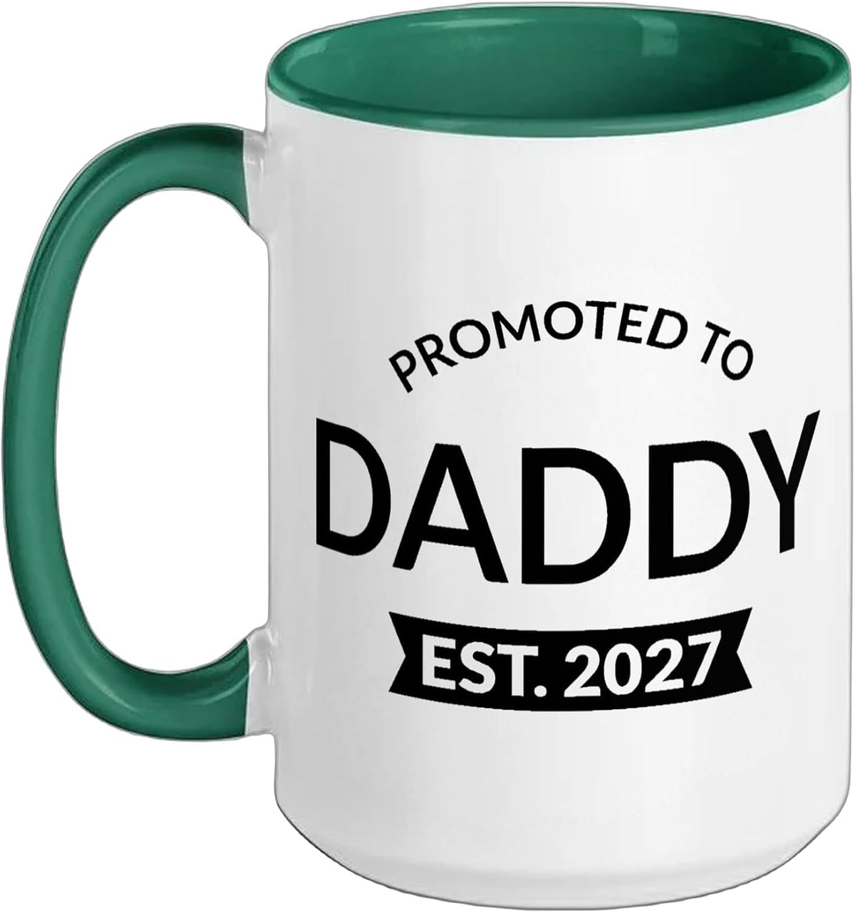 Promoted To Daddy 2027 Pregnancy Announcement New Dad Men Ceramic Mug