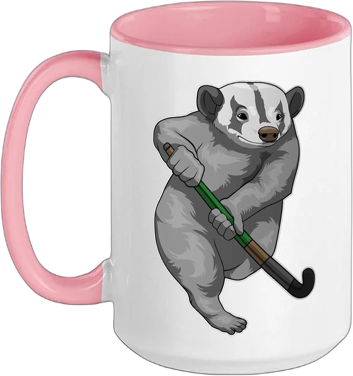 Badger Field Hockey Field Hockey Stick Sports Ceramic Mug