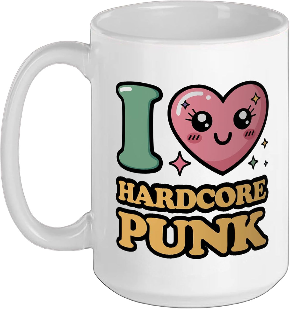 I Love Hardcore Punk Ceramic Mug