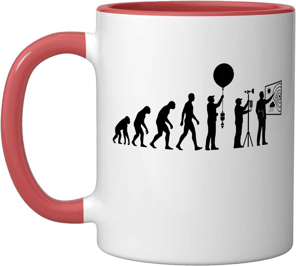Evolution Meteorologist School Teacher Weather Meteorology Ceramic Mug