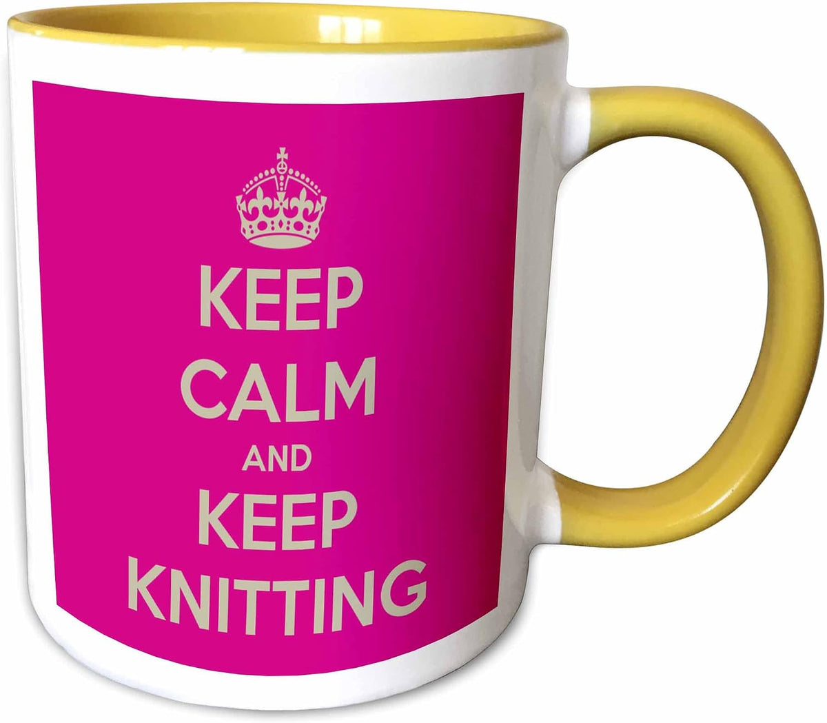 Keep Calm And Keep Knitting Ceramic Mug