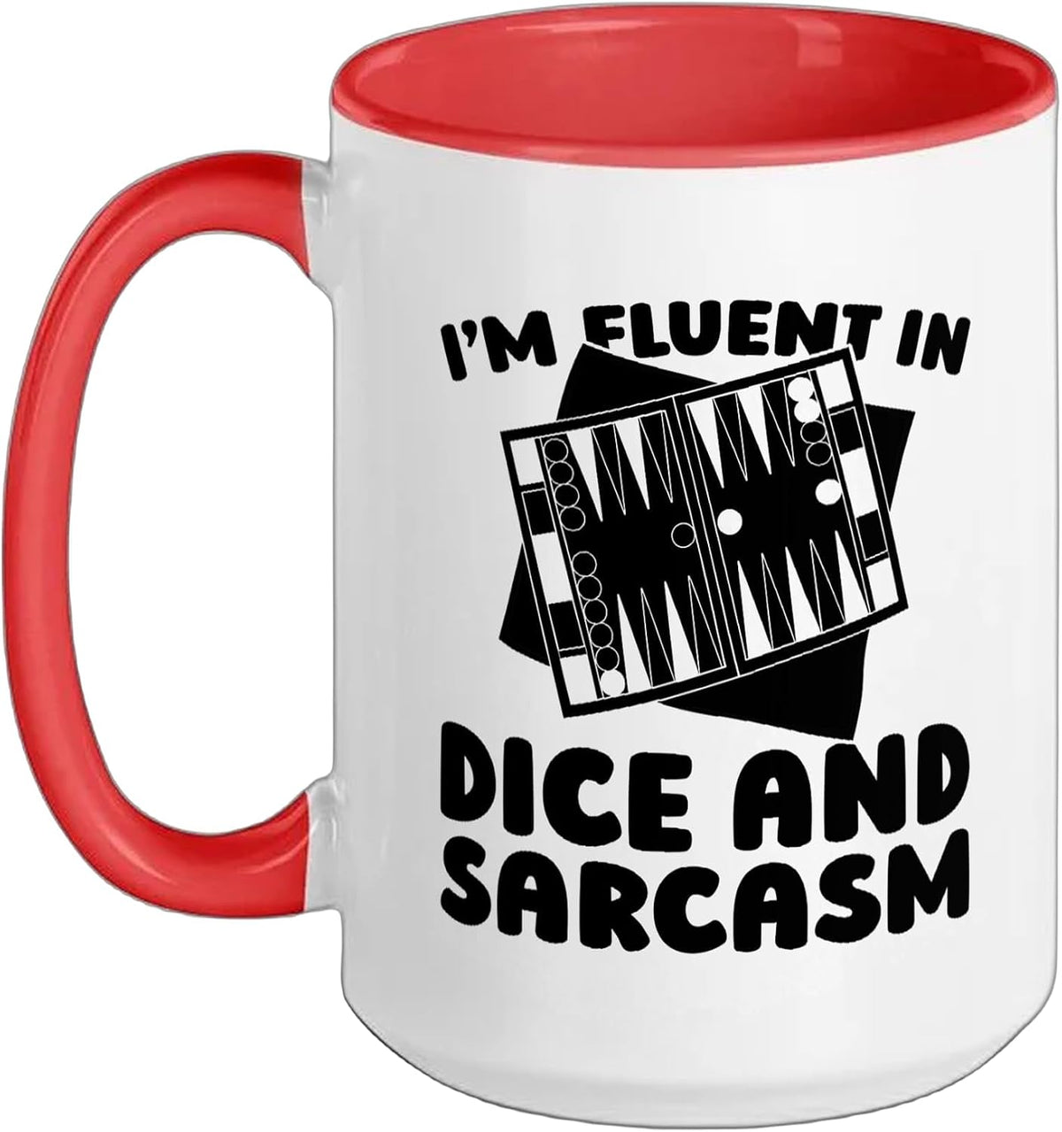 Board Game Dice - Strategy Backgammon Ceramic Mug