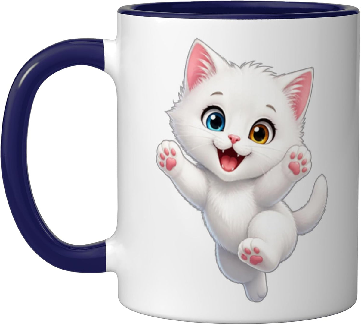 Cat Motif Art Design Gifts Cute Kitten Ceramic Mug