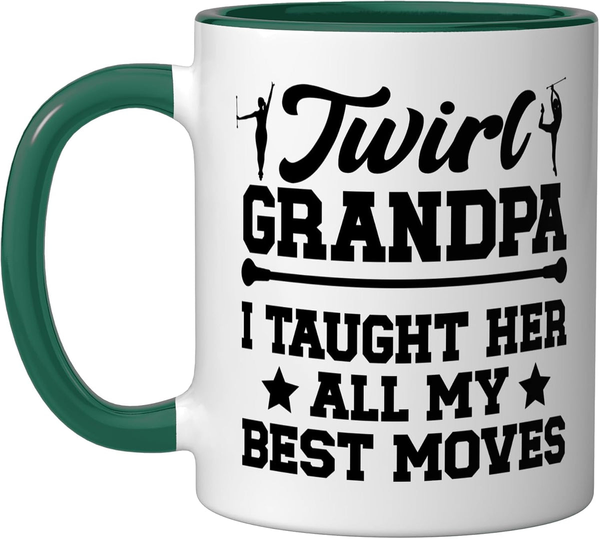 Proud Baton Twirl Grandpa Baton Twirling Grandpa Halloween Ceramic Mug