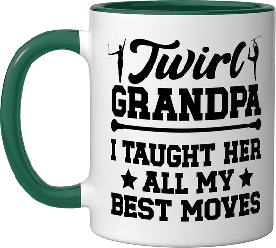 Proud Baton Twirl Grandpa Baton Twirling Grandpa Halloween Ceramic Mug