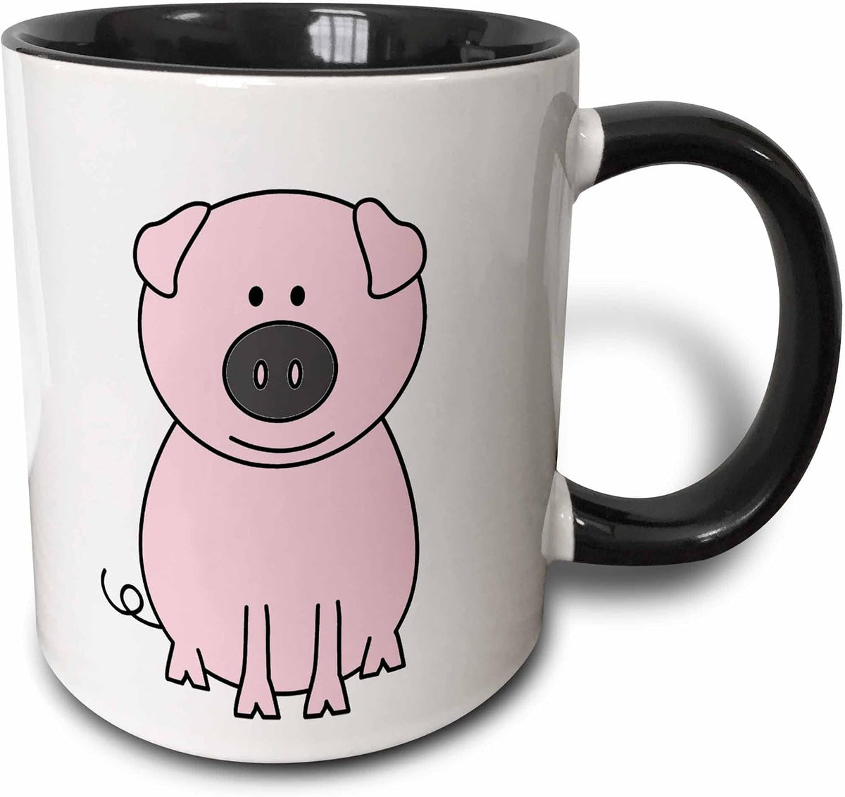 Pink Pig Cartoon Ceramic Mug