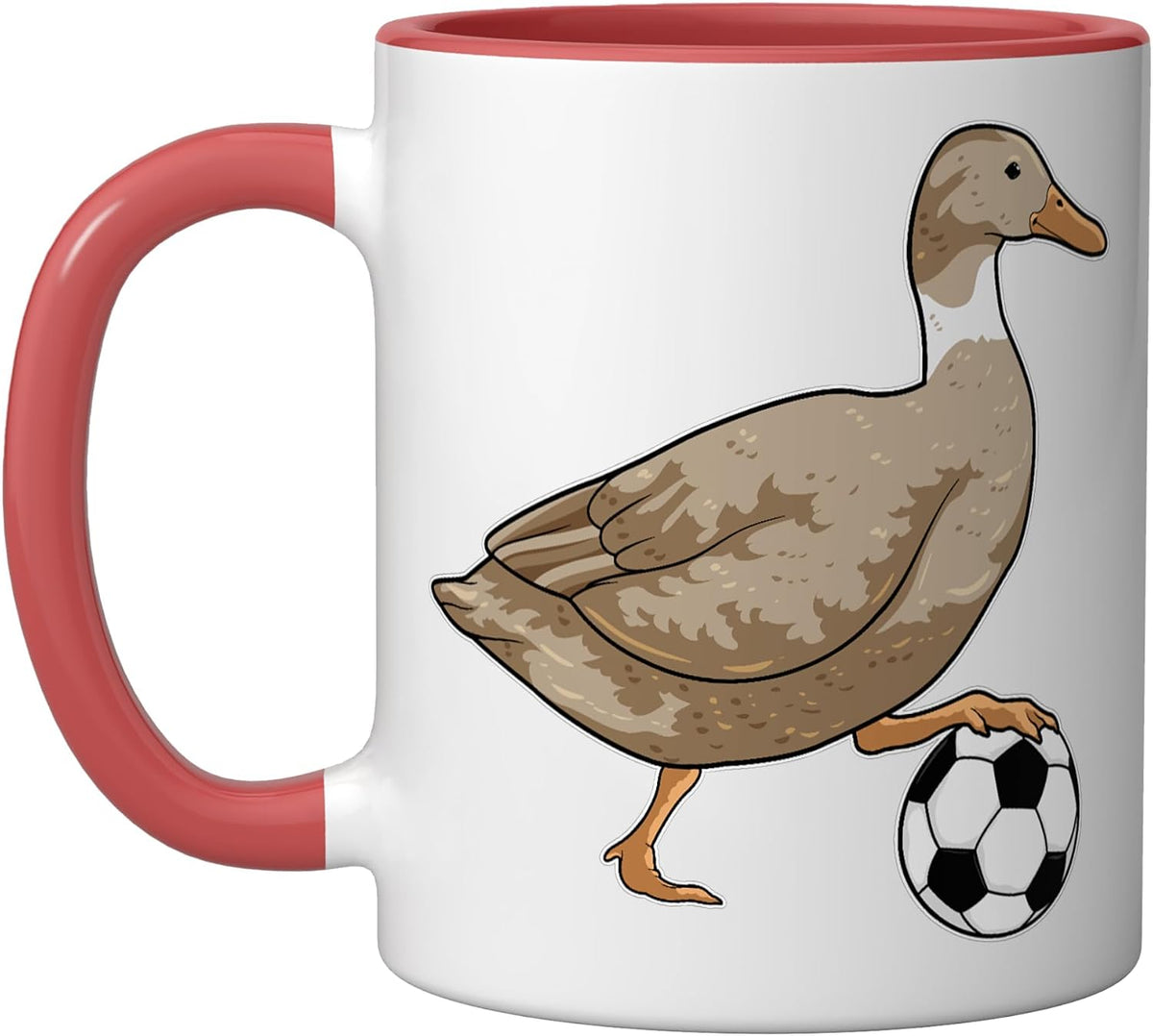Duck Soccer Player Soccer Sports Ceramic Mug