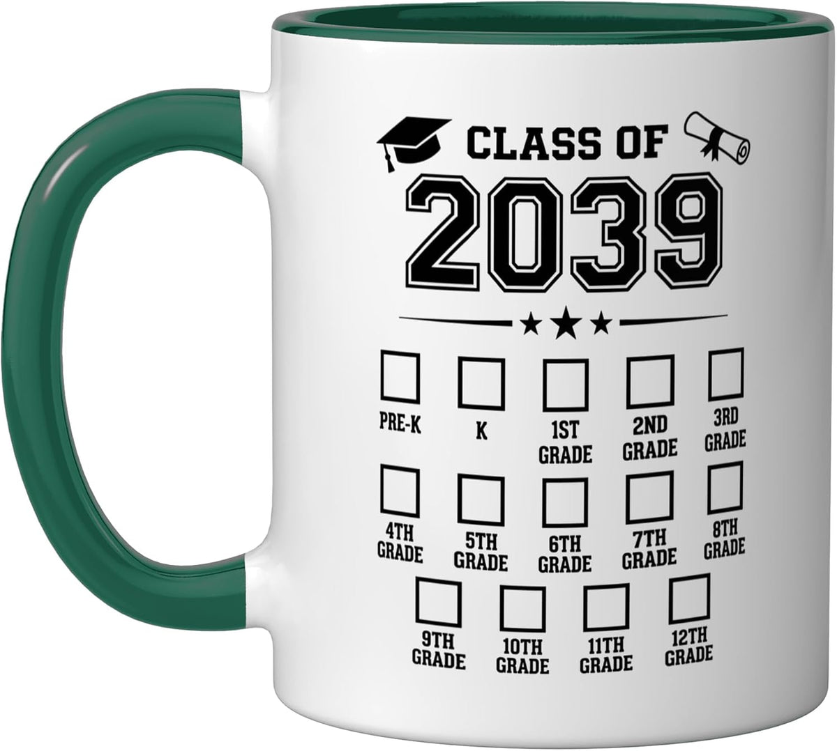 Class Of 2039 School Student Graduation Ceramic Mug