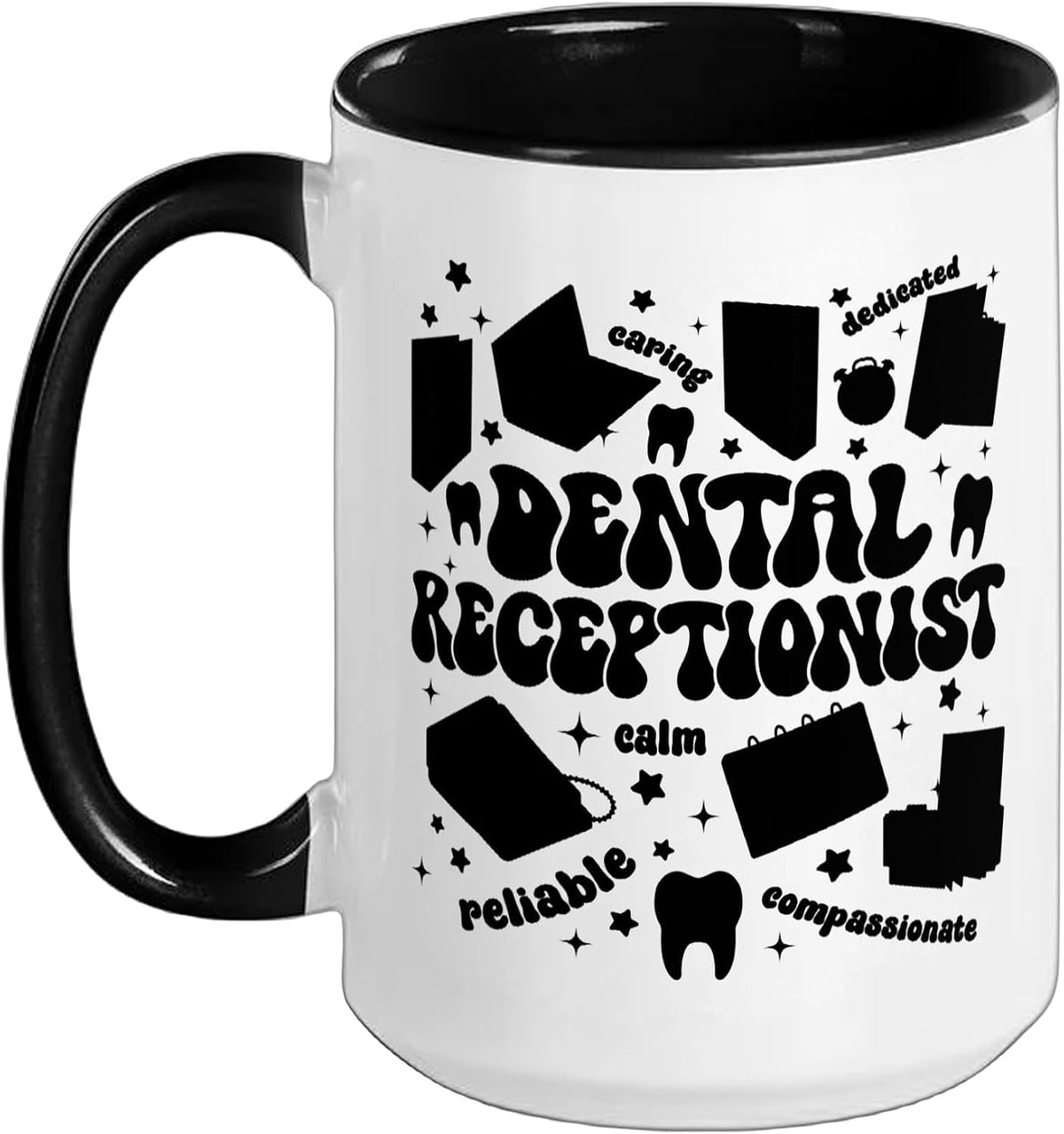 Dental Receptionist Groovy Dental Receptionists Ceramic Mug