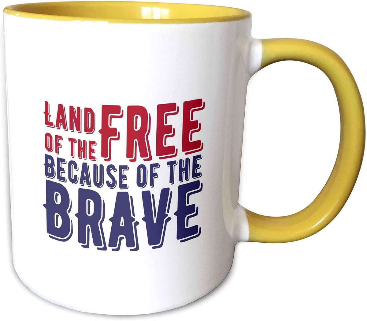 Usa Independence Typography. Land Ceramic Mug