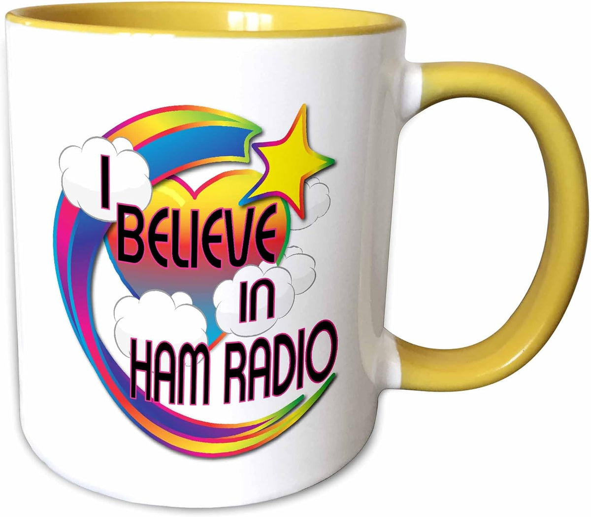 I Believe In Ham Radio Cute Believer Design Ceramic Mug