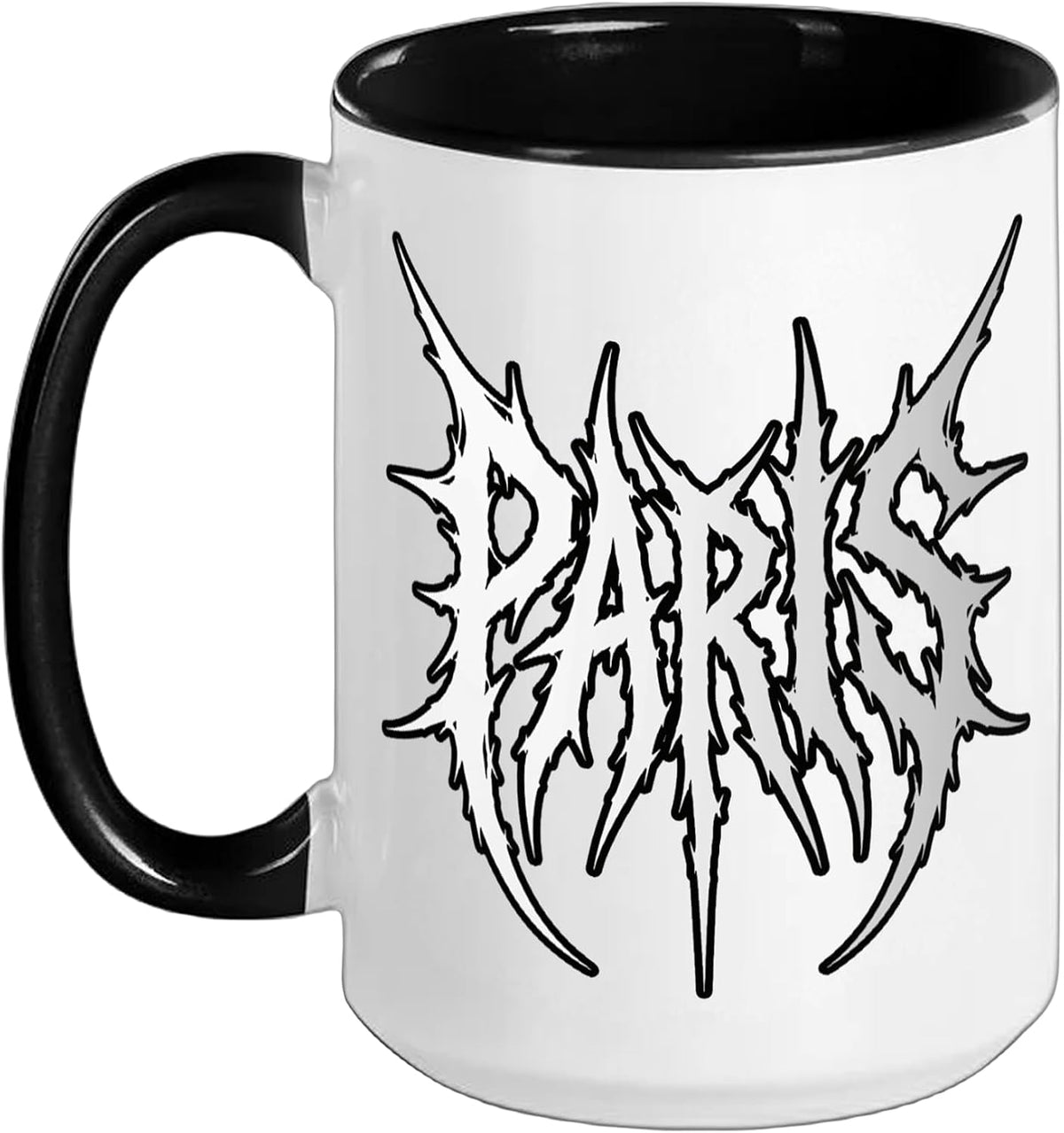 Paris Deathmetal Logo Gothic Metal Style Halloween Ceramic Mug