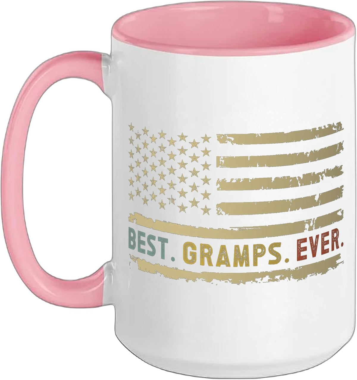 Best Gramps Ever Gramps Grandpa Us Flag Gramps Grandfather Ceramic Mug